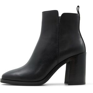 Aldo Black Heeled Leather Boots